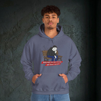 Sit Back And Accept The Defeat - Premium Graphic Hoodie