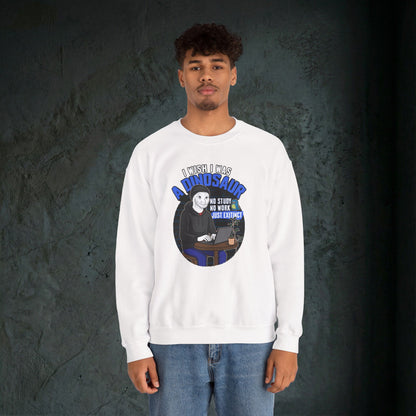 I Wish I Was A Dinosaur - Graphic Sweatshirt (Doomer Aesthetic)