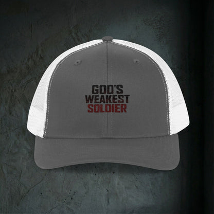 God's Weakest Soldier - Premium Doomer Trucker Hat