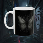 Concrete Wings Dark Ceramic Mug