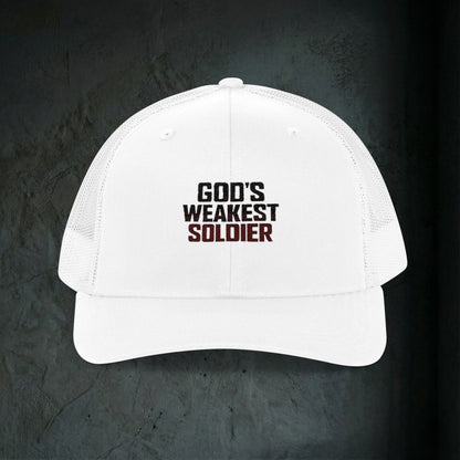 God's Weakest Soldier - Premium Doomer Trucker Hat
