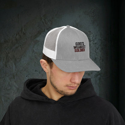 God's Weakest Soldier - Premium Doomer Trucker Hat