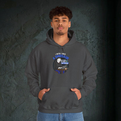 I Wish I Was A Dinosaur - Premium Graphic Hoodie (Doomer Aesthetic)
