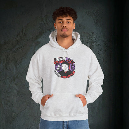 Touching Grass Is Not Enough I Need A Hug - Premium Graphic Hoodie