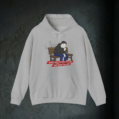 Sit Back And Accept The Defeat - Premium Graphic Hoodie