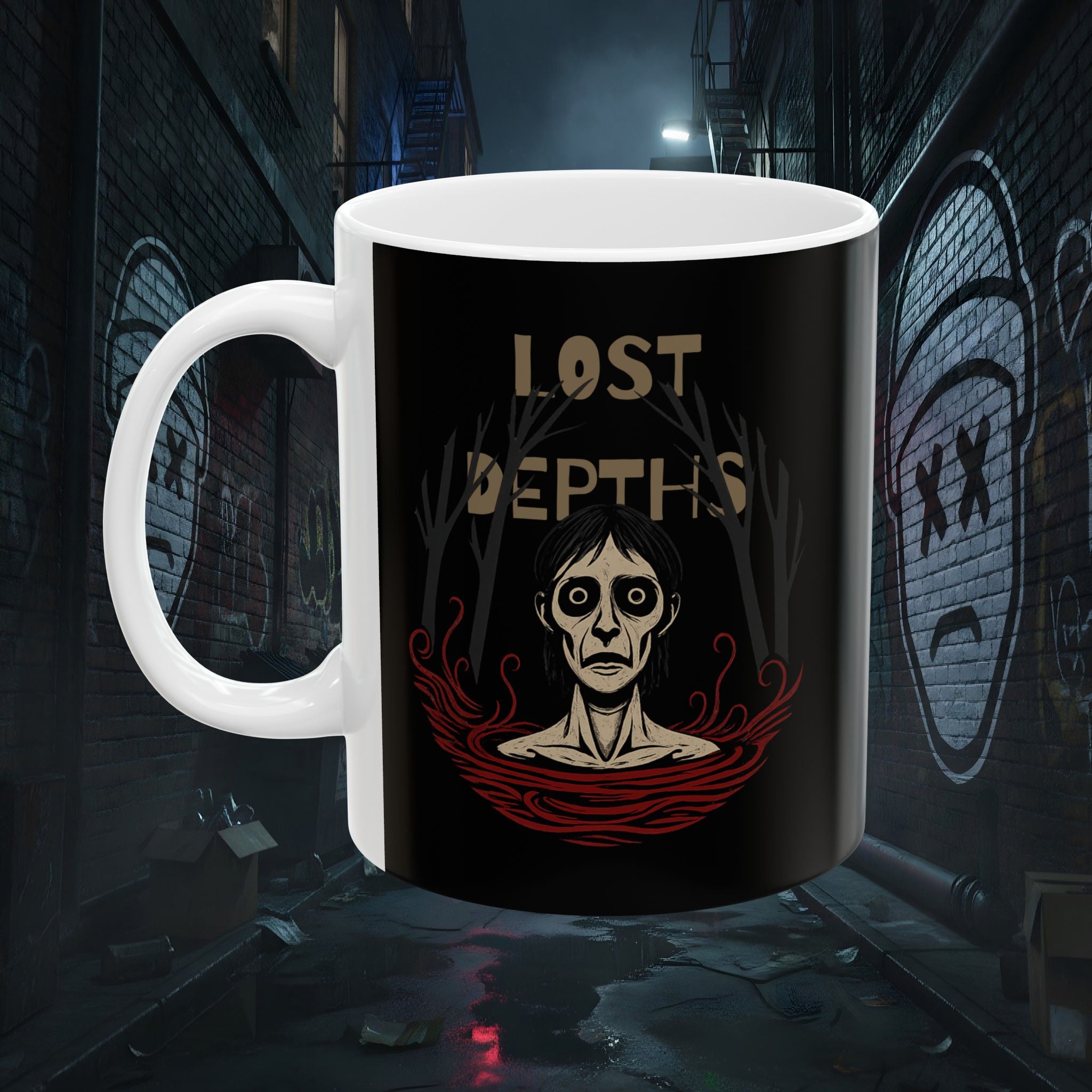 Lost Depths Dark Ceramic Mug