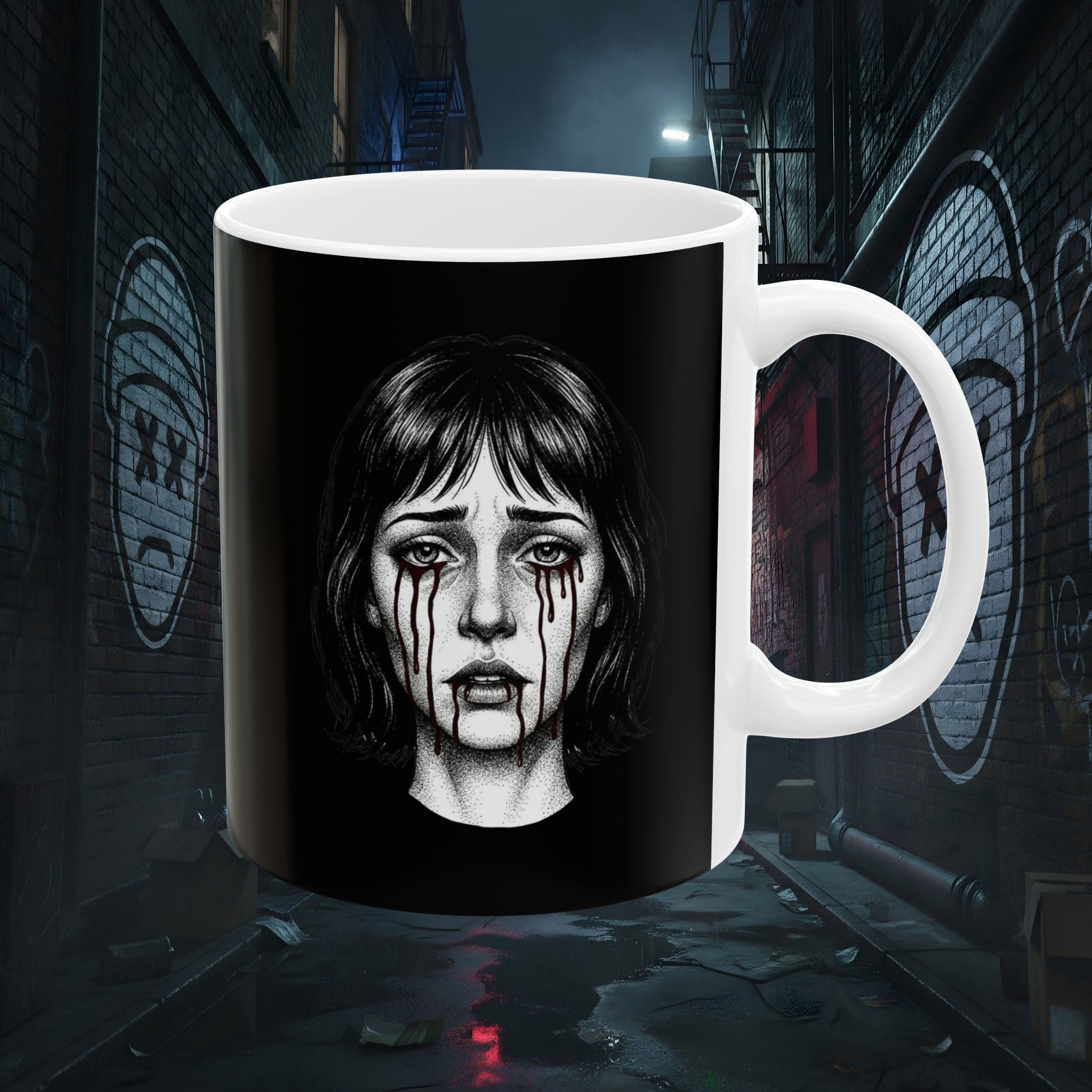 Silent Suffering Dark Ceramic Mug