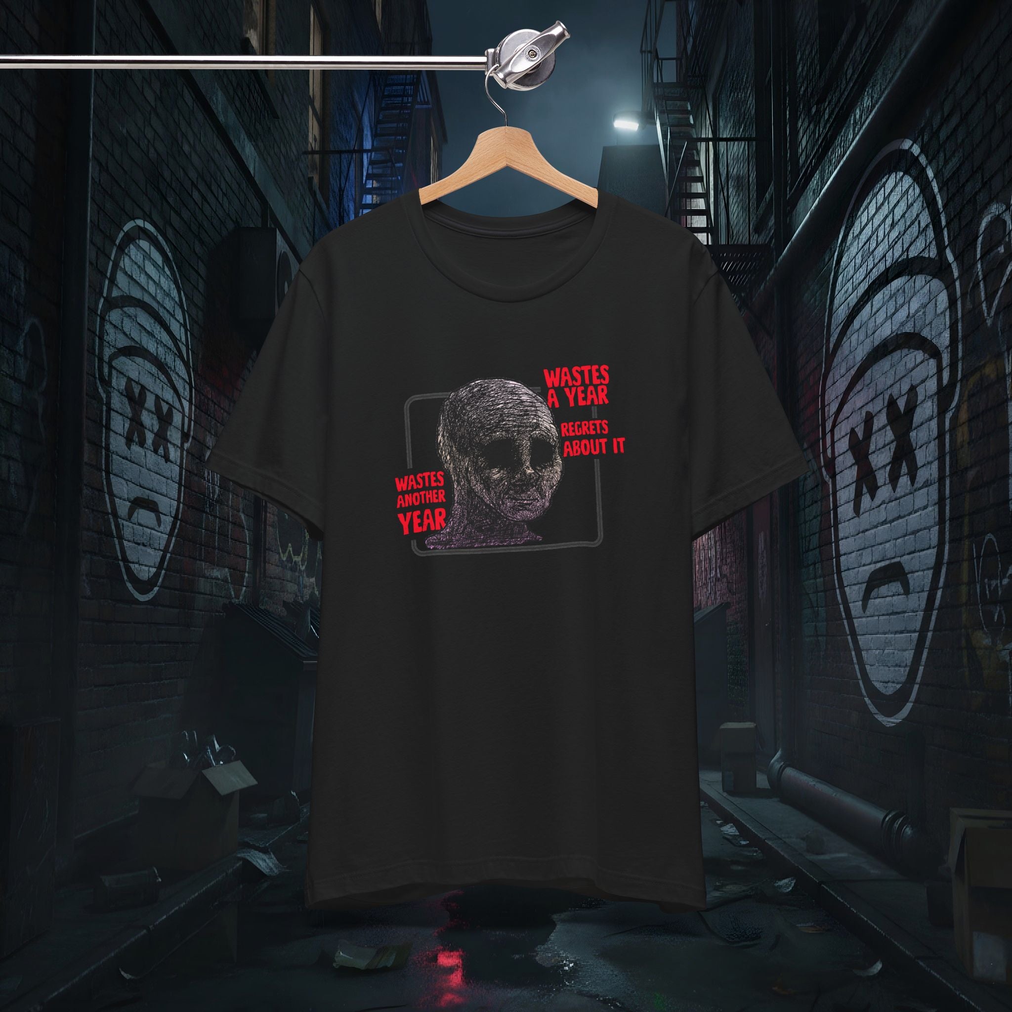 Wasted Another Year - Premium Graphic Tee