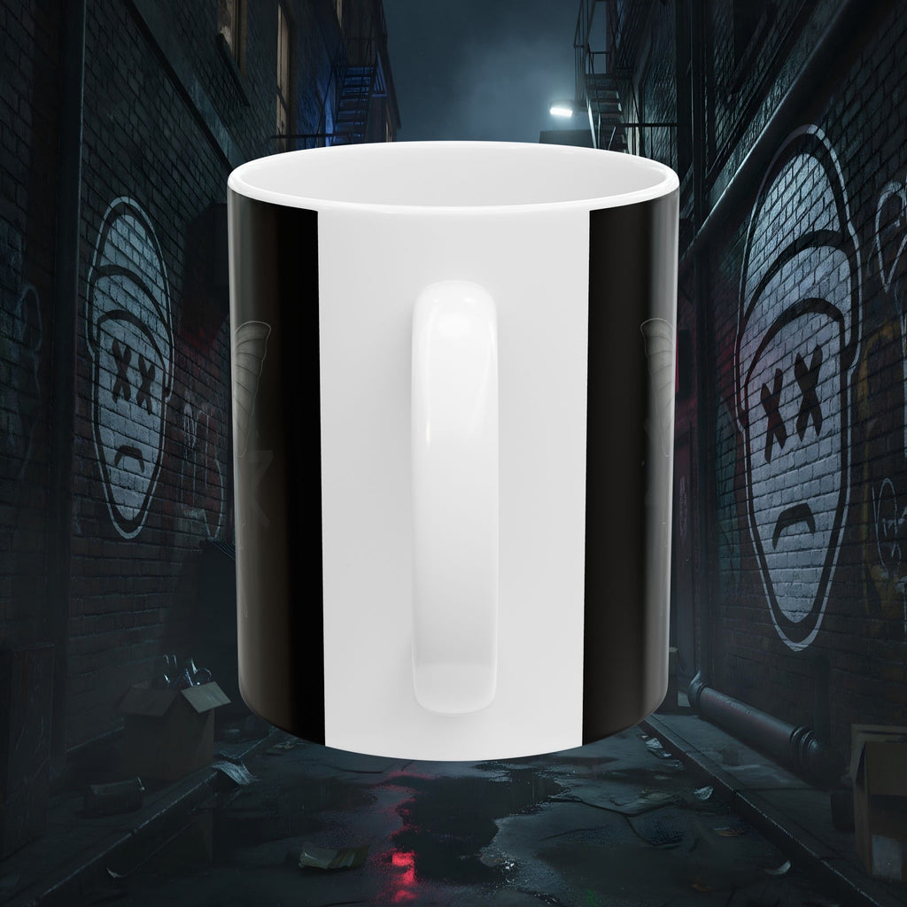 Concrete Wings Dark Ceramic Mug