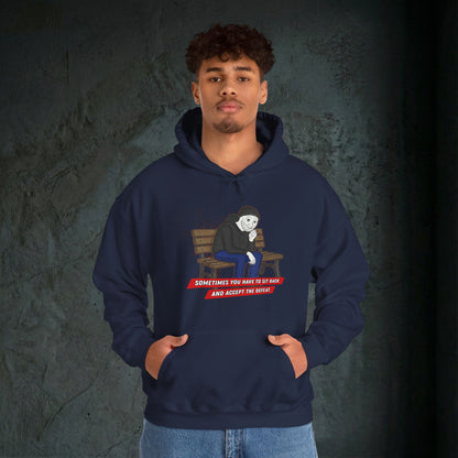 Sit Back And Accept The Defeat - Premium Graphic Hoodie