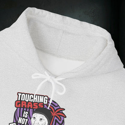 Touching Grass Is Not Enough I Need A Hug - Premium Graphic Hoodie