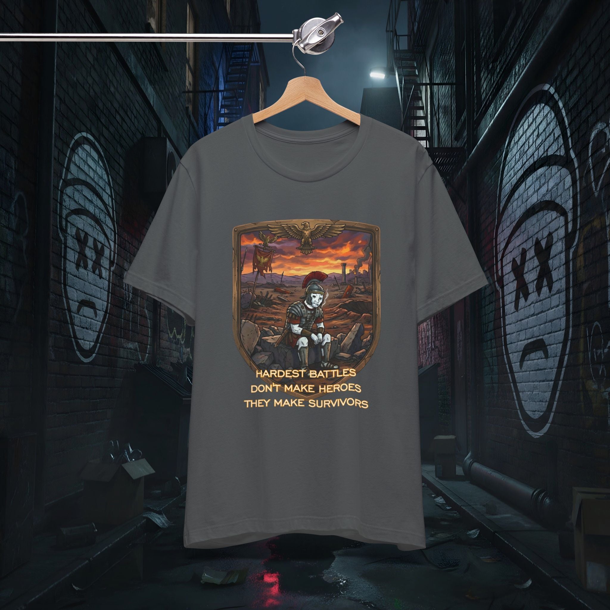 Survivor's Sunset Tee - Hardest Battles Doomer Aesthetic