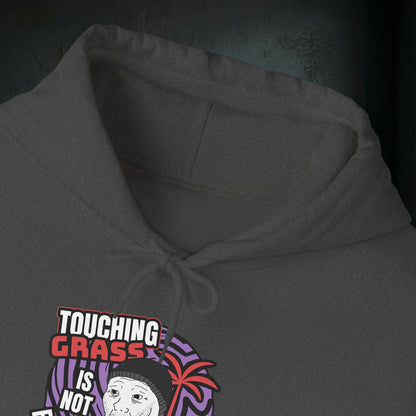 Touching Grass Is Not Enough I Need A Hug - Premium Graphic Hoodie