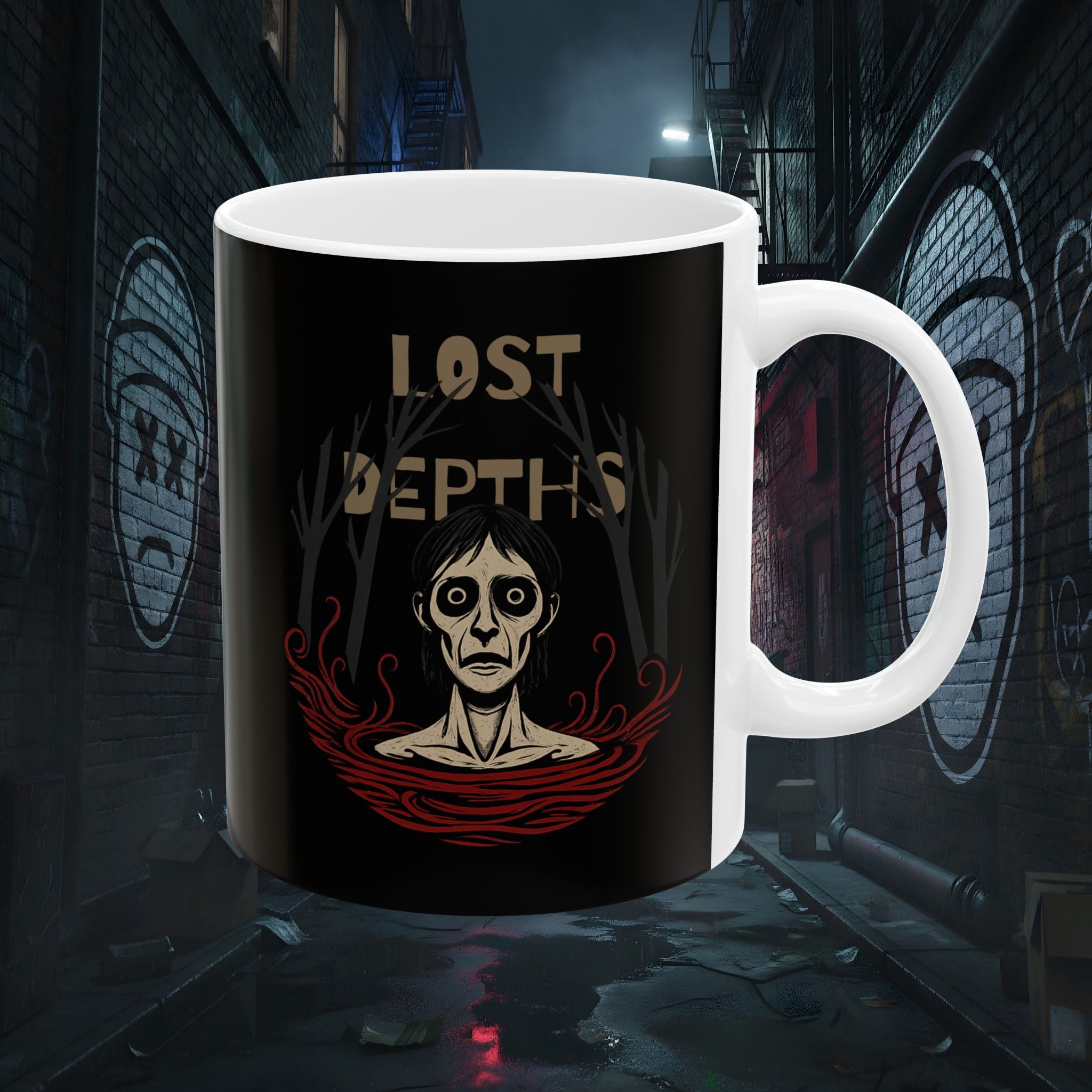 Lost Depths Dark Ceramic Mug