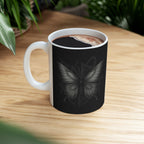 Concrete Wings Dark Ceramic Mug