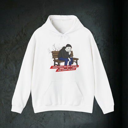 Sit Back And Accept The Defeat - Premium Graphic Hoodie