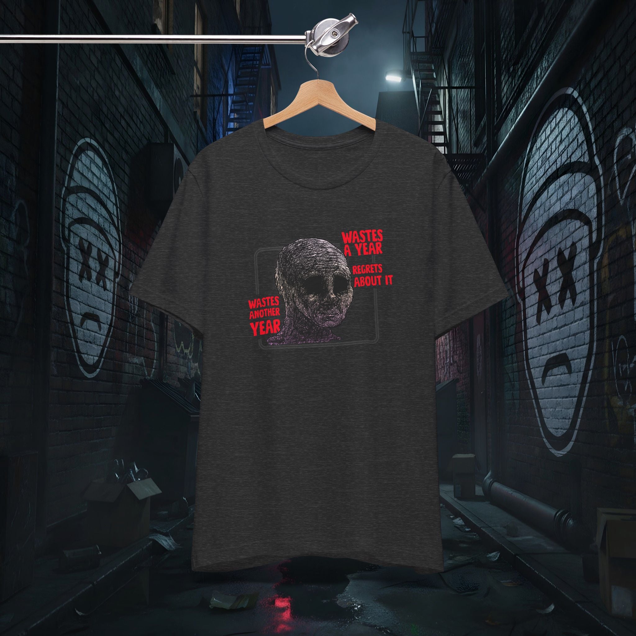 Wasted Another Year - Premium Graphic Tee