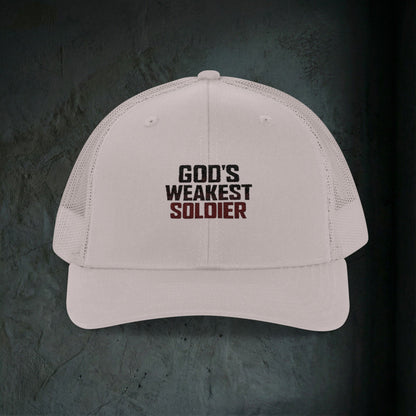 God's Weakest Soldier - Premium Doomer Trucker Hat
