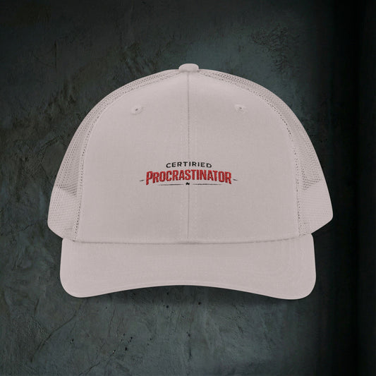 Certified Procrastinator Snapback Trucker Cap