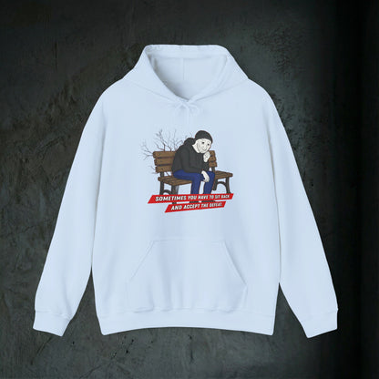 Sit Back And Accept The Defeat - Premium Graphic Hoodie