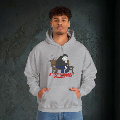 Sit Back And Accept The Defeat - Premium Graphic Hoodie