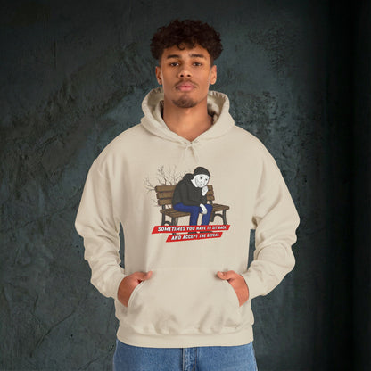 Sit Back And Accept The Defeat - Premium Graphic Hoodie