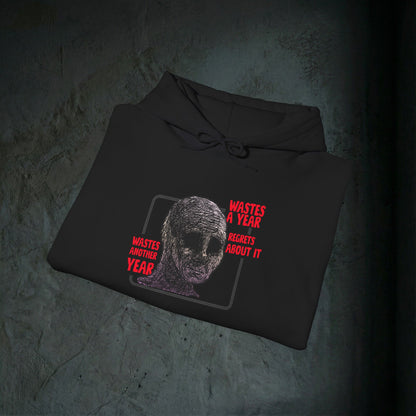 Wasted Another Year - Premium Graphic Hoodie (Doomer Aesthetic)
