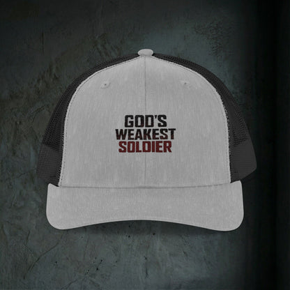 God's Weakest Soldier - Premium Doomer Trucker Hat