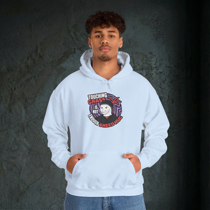 Touching Grass Is Not Enough I Need A Hug - Premium Graphic Hoodie