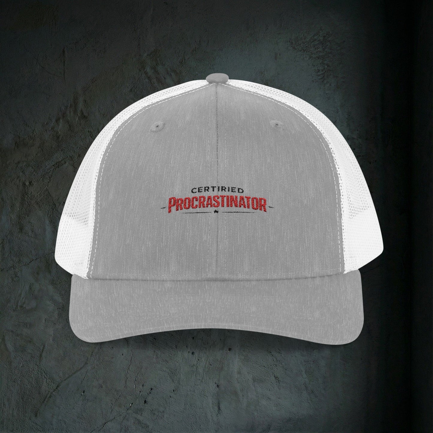 Certified Procrastinator - Premium Doomer Trucker Hat
