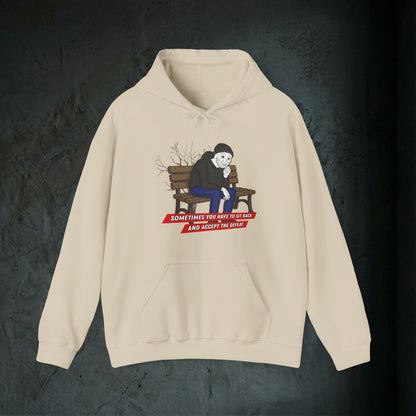 Sit Back And Accept The Defeat - Premium Graphic Hoodie