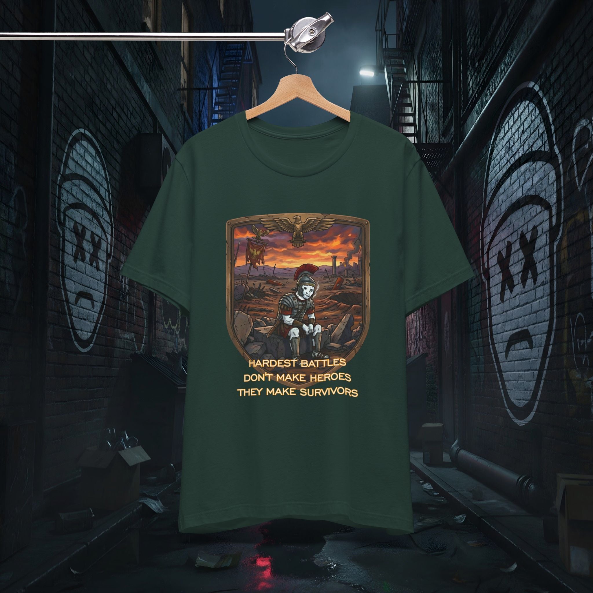 Survivor's Sunset Tee - Hardest Battles Doomer Aesthetic